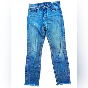 Levi's Womens White Oak Straight Denim Jeans - Classic Blue Sz 27